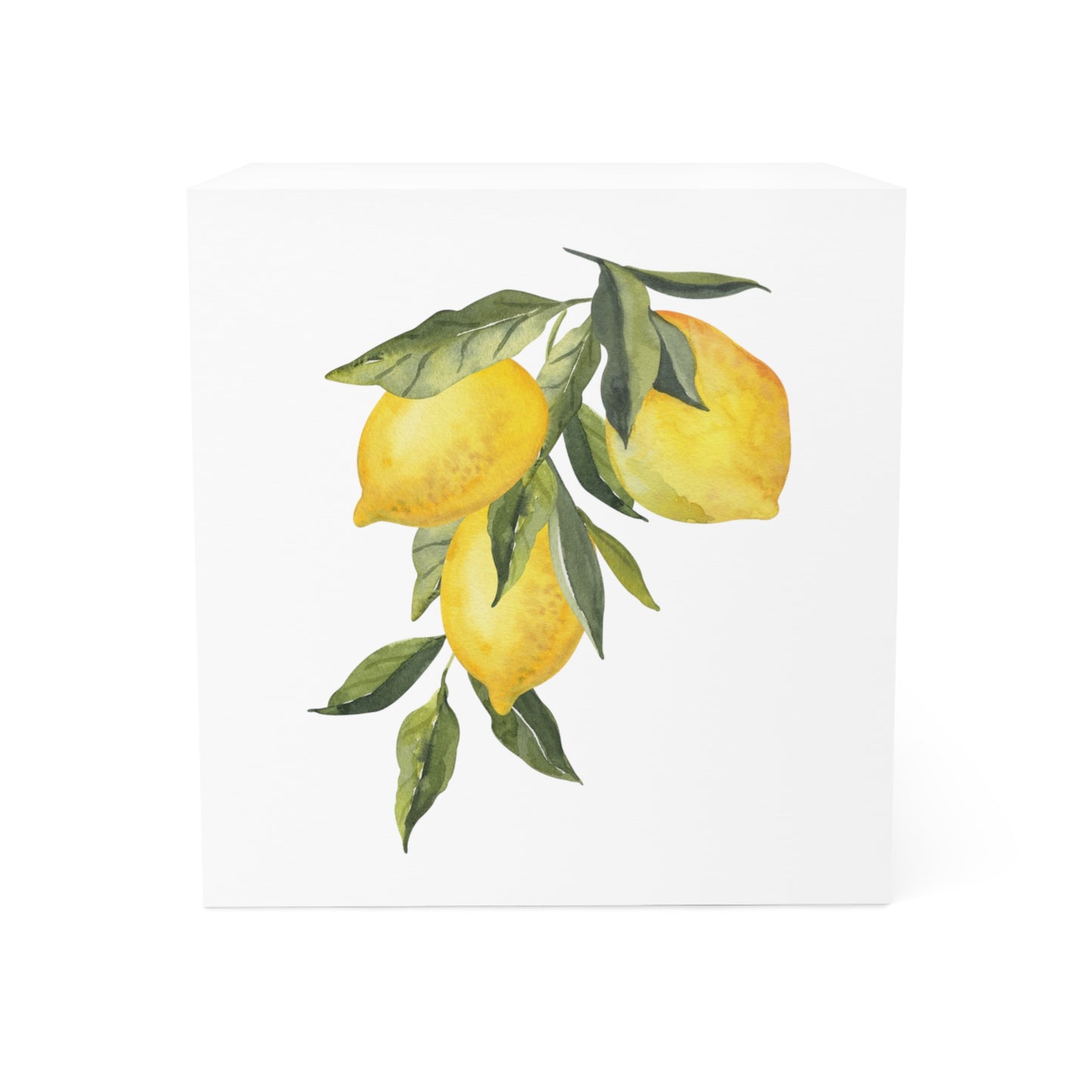 Lemon Sticky Note Cube