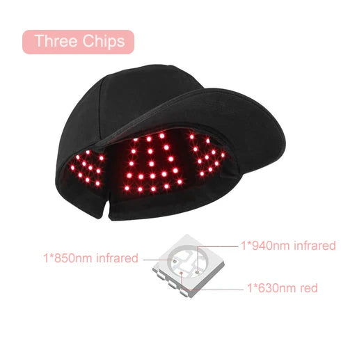Led Red Light Hat 630nm 850nm 940nm Led Red Light Therapy Helmet Hat Cap