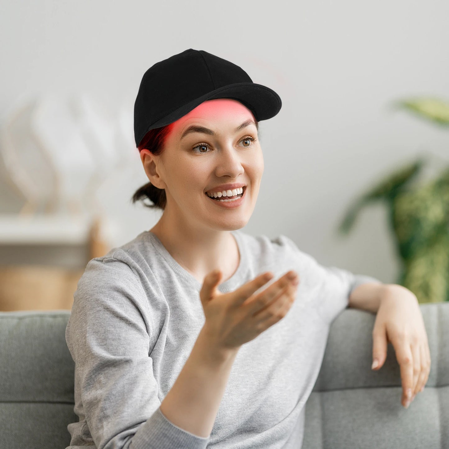 Led Red Light Hat 630nm 850nm 940nm Led Red Light Therapy Helmet Hat Cap