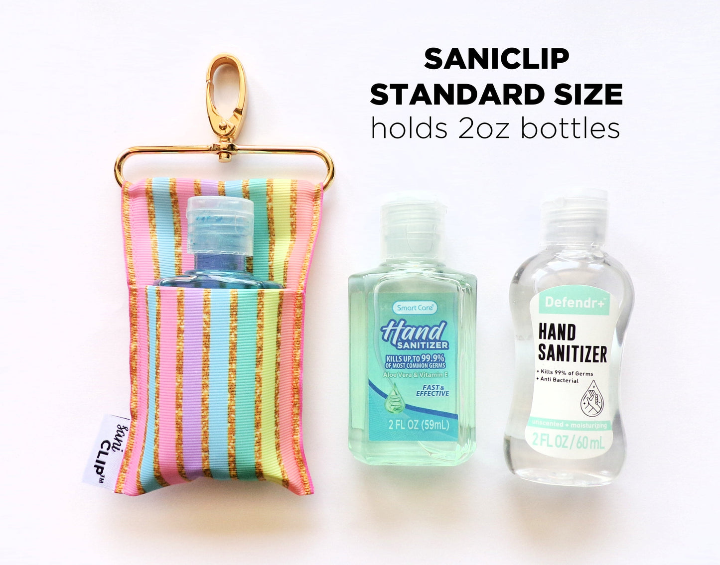 Feminine Floral SaniClip Hand Sanitizer Holder - made to order
