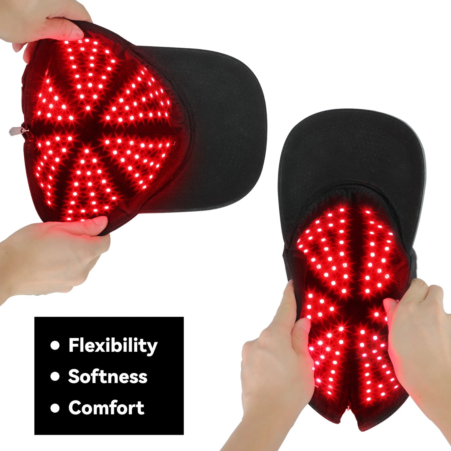Led Red Light Hat 630nm 850nm 940nm Led Red Light Therapy Helmet Hat Cap
